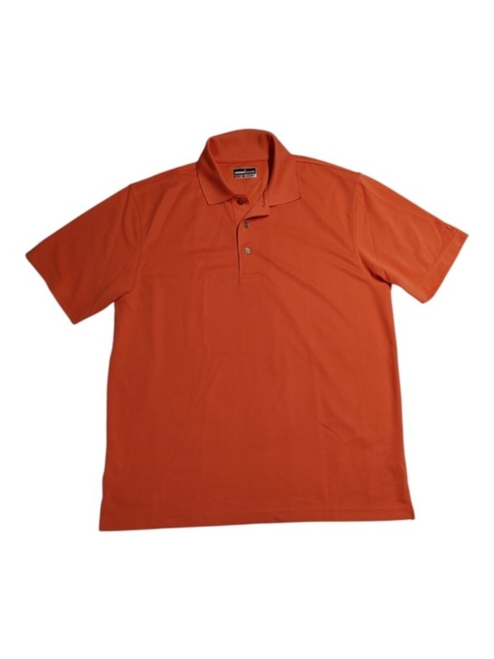 Grand Slam Performance Orange Short Sleeve Polo Large